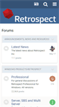 Mobile Screenshot of forums.retrospect.com